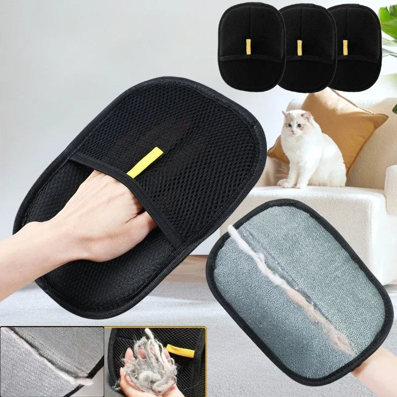 Double-Sided Pet Grooming Gloves for Cats And Dogs - Kitten Cleaning